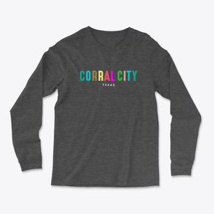 Corral City Texas Color Pop Light Soft Long Sleeve T-Shirt