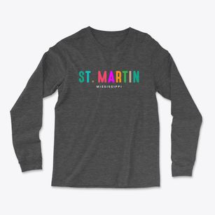 St. Martin Mississippi Color Pop Light Soft Long Sleeve T-Shirt