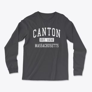 Canton Massachusetts Classic Established Light Soft Long Sleeve T-Shirt