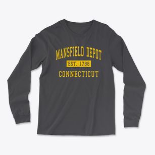 Mansfield Depot Connecticut Classic Established Light Soft Long Sleeve T-Shirt