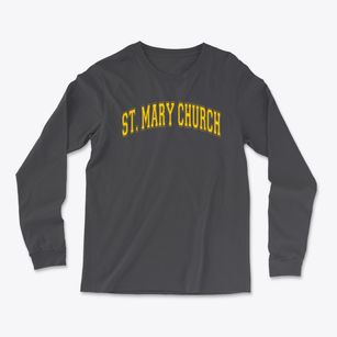 St. Mary Catholic Church Varsity Arch Light Soft Long Sleeve T-Shirt