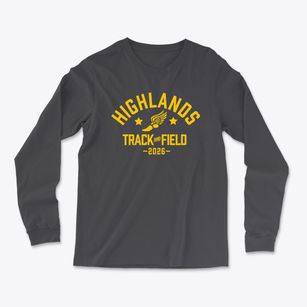 Highlands Elementary School Track and Field Light Soft Long Sleeve T-Shirt