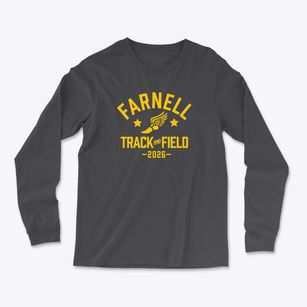 Farnell Middle School Track and Field Light Soft Long Sleeve T-Shirt