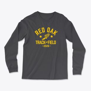 Red Oak Middle School Track and Field Light Soft Long Sleeve T-Shirt