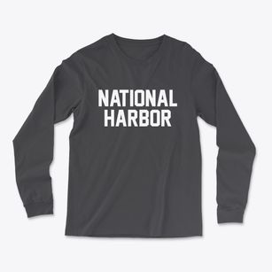 National Harbor Maryland Classic Block Light Soft Long Sleeve T-Shirt