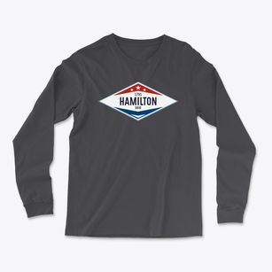 Hamilton Ohio Diamond Star Light Soft Long Sleeve T-Shirt