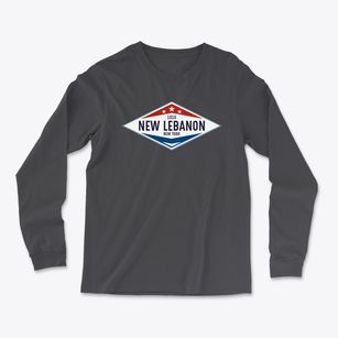 New Lebanon New York Diamond Star Light Soft Long Sleeve T-Shirt