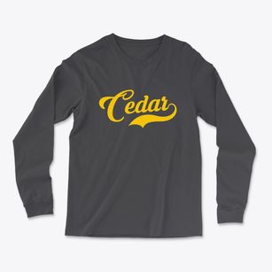 Cedar Michigan Vintage Team Light Soft Long Sleeve T-Shirt