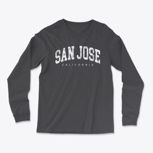 San Jose California Urban Vibe Light Soft Long Sleeve T-Shirt