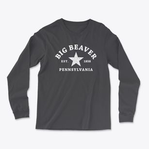 Big Beaver Pennsylvania Star Light Soft Long Sleeve T-Shirt