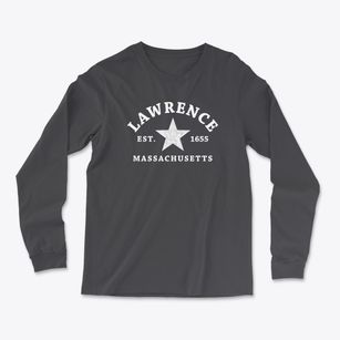Lawrence Massachusetts Star Light Soft Long Sleeve T-Shirt