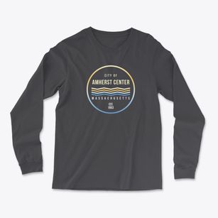Amherst Center Massachusetts Color Fade Light Soft Long Sleeve T-Shirt