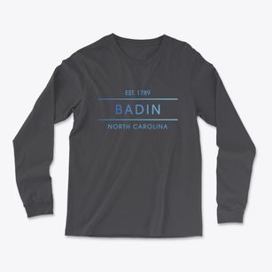 Badin North Carolina Horizon Light Soft Long Sleeve T-Shirt
