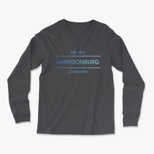 Harrisonburg Louisiana Horizon Light Soft Long Sleeve T-Shirt