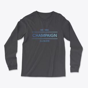 Champaign Illinois Horizon Light Soft Long Sleeve T-Shirt
