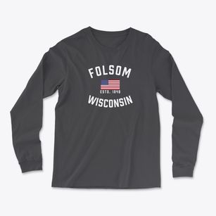 Folsom Wisconsin Patriot Light Soft Long Sleeve T-Shirt