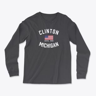 Clinton Michigan Patriot Light Soft Long Sleeve T-Shirt