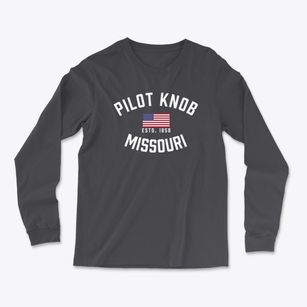 Pilot Knob Missouri Patriot Light Soft Long Sleeve T-Shirt