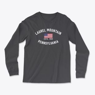 Laurel Mountain Pennsylvania Patriot Light Soft Long Sleeve T-Shirt