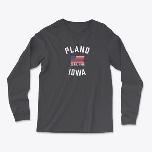 Plano Iowa Patriot Light Soft Long Sleeve T-Shirt