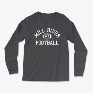 Mill River Massachusetts Football Light Soft Long Sleeve T-Shirt