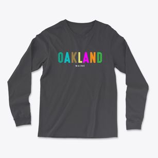Oakland Maine Color Pop Light Soft Long Sleeve T-Shirt