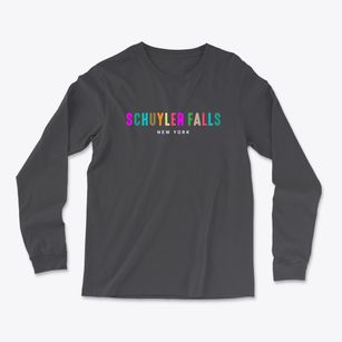 Schuyler Falls New York Color Pop Light Soft Long Sleeve T-Shirt