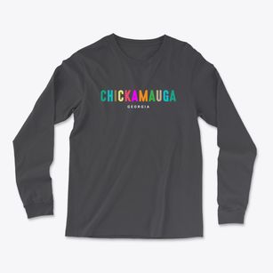 Chickamauga Georgia Color Pop Light Soft Long Sleeve T-Shirt