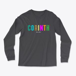 Corinth Maine Color Pop Light Soft Long Sleeve T-Shirt