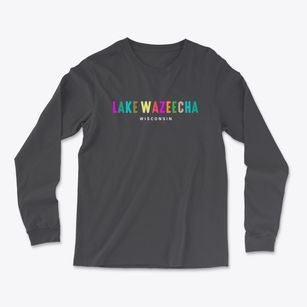 Lake Wazeecha Wisconsin Color Pop Light Soft Long Sleeve T-Shirt