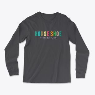 Horse Shoe North Carolina Color Pop Light Soft Long Sleeve T-Shirt