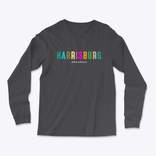 Harrisburg Arkansas Color Pop Light Soft Long Sleeve T-Shirt
