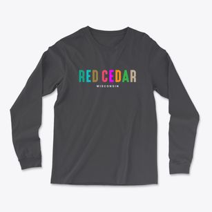 Red Cedar Wisconsin Color Pop Light Soft Long Sleeve T-Shirt