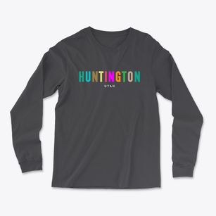 Huntington Utah Color Pop Light Soft Long Sleeve T-Shirt