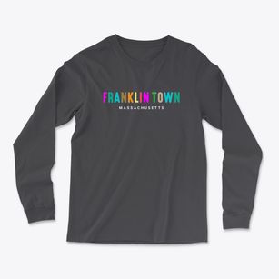 Franklin Town Massachusetts Color Pop Light Soft Long Sleeve T-Shirt