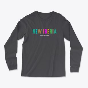 New Iberia Louisiana Color Pop Light Soft Long Sleeve T-Shirt