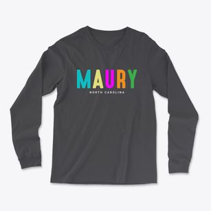 Maury North Carolina Color Pop Light Soft Long Sleeve T-Shirt