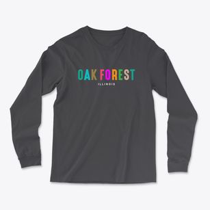 Oak Forest Illinois Color Pop Light Soft Long Sleeve T-Shirt