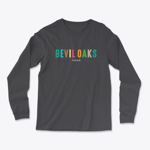 Bevil Oaks Texas Color Pop Light Soft Long Sleeve T-Shirt