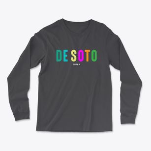 De Soto Iowa Color Pop Light Soft Long Sleeve T-Shirt