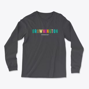 Brownington Vermont Color Pop Light Soft Long Sleeve T-Shirt