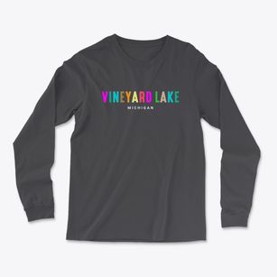Vineyard Lake Michigan Color Pop Light Soft Long Sleeve T-Shirt