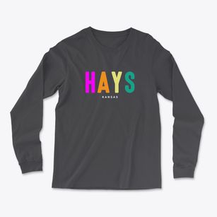 Hays Kansas Color Pop Light Soft Long Sleeve T-Shirt