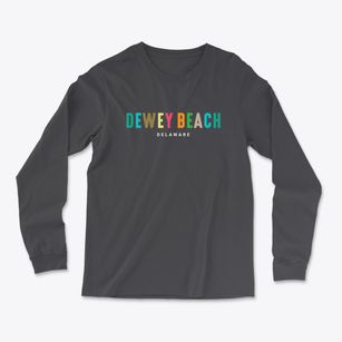 Dewey Beach Delaware Color Pop Light Soft Long Sleeve T-Shirt