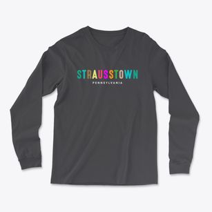Strausstown Pennsylvania Color Pop Light Soft Long Sleeve T-Shirt
