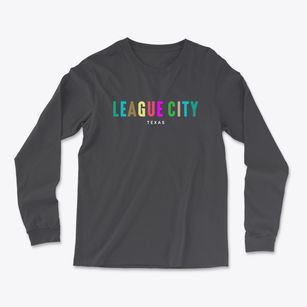 League City Texas Color Pop Light Soft Long Sleeve T-Shirt