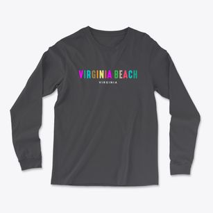 Virginia Beach Virginia Color Pop Light Soft Long Sleeve T-Shirt