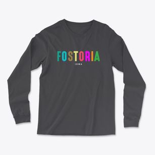 Fostoria Iowa Color Pop Light Soft Long Sleeve T-Shirt