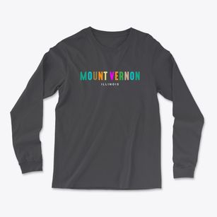 Mount Vernon Illinois Color Pop Light Soft Long Sleeve T-Shirt