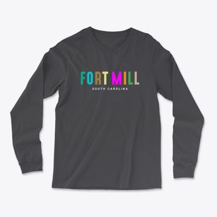 Fort Mill South Carolina Color Pop Light Soft Long Sleeve T-Shirt